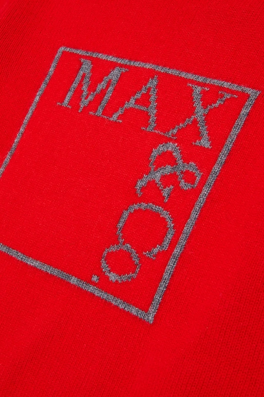 Detský sveter s prímesou vlny MAX&Co. MAXK21F KNITWEAR MX0233 červená
