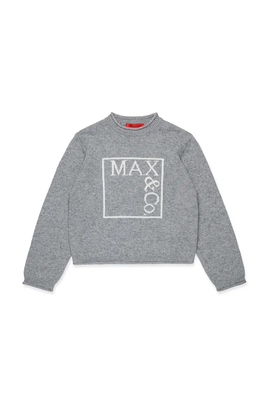 Дитячий светр з додаванням вовни MAX&Co. MAXK21F KNITWEAR середньої щільності сірий MX0233
