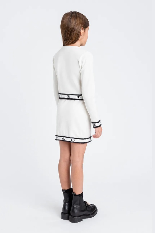 Dievča Detský sveter Twinset 252GJ3073 biela