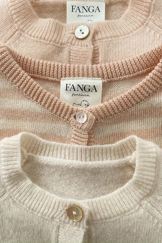 Kardigán pre bábätká Fanga Fontana VENTI KNIT CARDIGAN GOTS FA100058