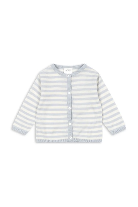 Fanga Fontana kardigan niemowlęcy VENTI KNIT CARDIGAN GOTS wzorzyste niebieski FA100058