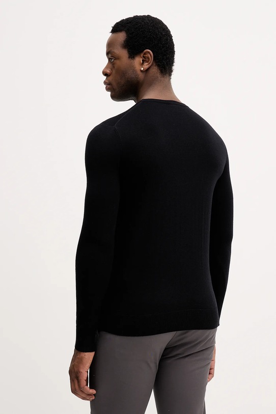 Odzież Mos Mosh sweter z wełną ADAM 503341 czarny