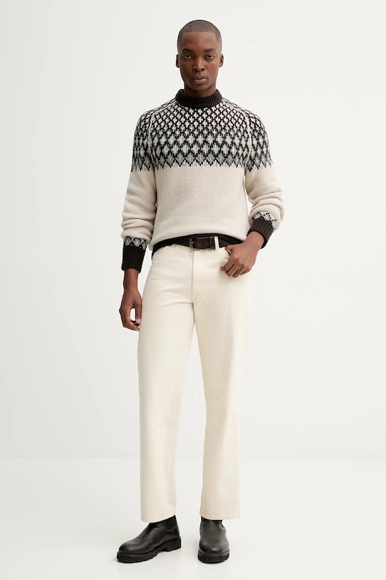 Свитер с добавлением шерсти Marc O'Polo 530509860194 бежевый ZW25