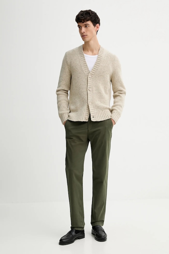 Kardigan s příměsí vlny Marc O'Polo 5000007627 béžová ZW25