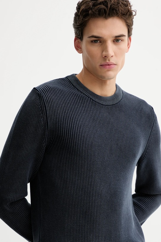 Marc O'Polo sweter bawełniany granatowy 5000007901