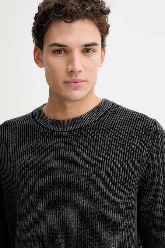 Marc O'Polo pulover de bumbac negru 5000007901