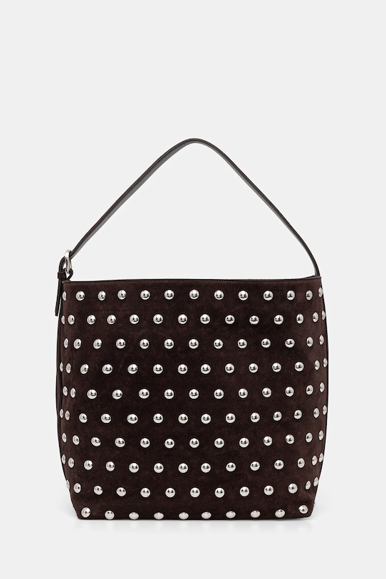 Liviana Conti torebka skórzana mieści A4 brązowy A5WA61