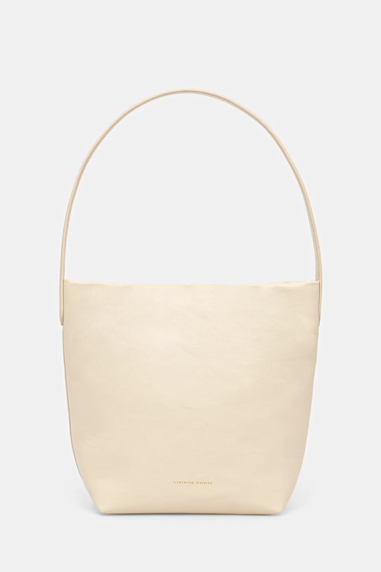 Liviana Conti torebka skórzana skóra licowa beżowy A5WA62