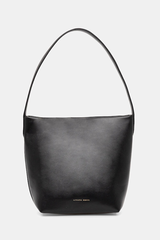 Liviana Conti torebka skórzana skóra licowa czarny A5WA62