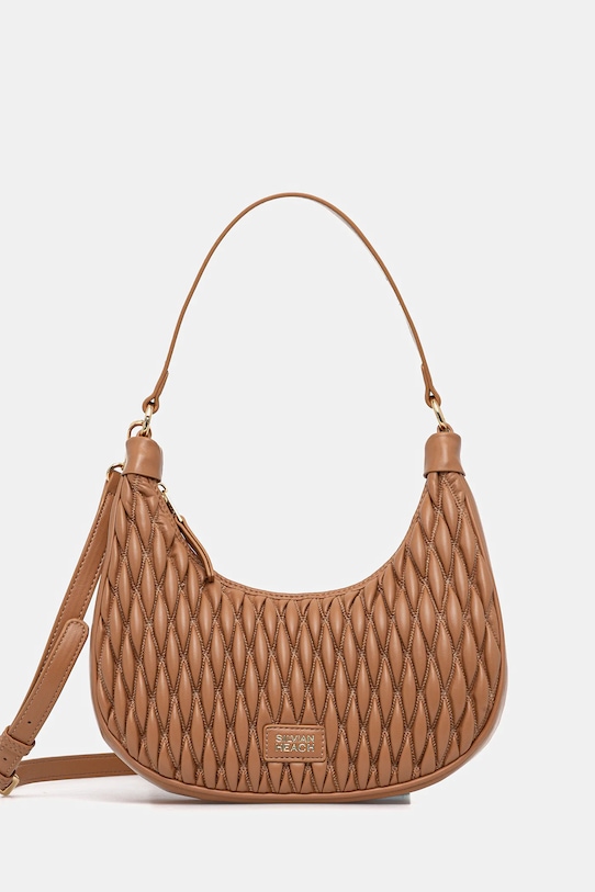 Kabelka Silvian Heach MAPOL jednofarebný hnedá RCA25034BO