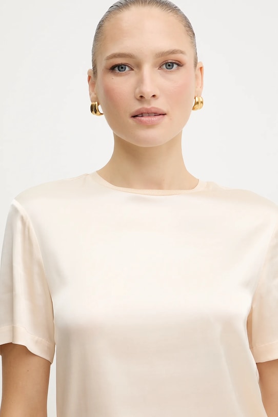 Tričko Silvian Heach OREILLE béžová GPA25530BL