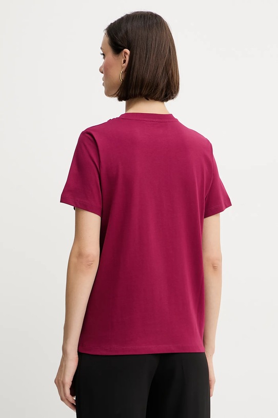 Odzież Silvian Heach t-shirt bawełniany BENSOULA GPA25130TS bordowy