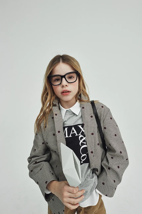 Dječja pamučna majica kratkih rukava MAX&Co. MAXT1F T-SHIRT print siva MX0005