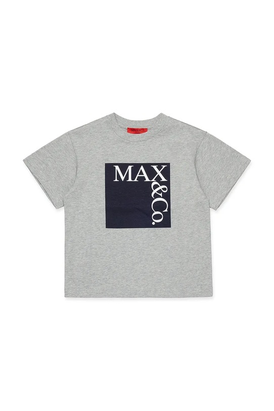 MAX&Co. tricou de bumbac pentru copii MAXT1F T-SHIRT MX0005 gri ZW25
