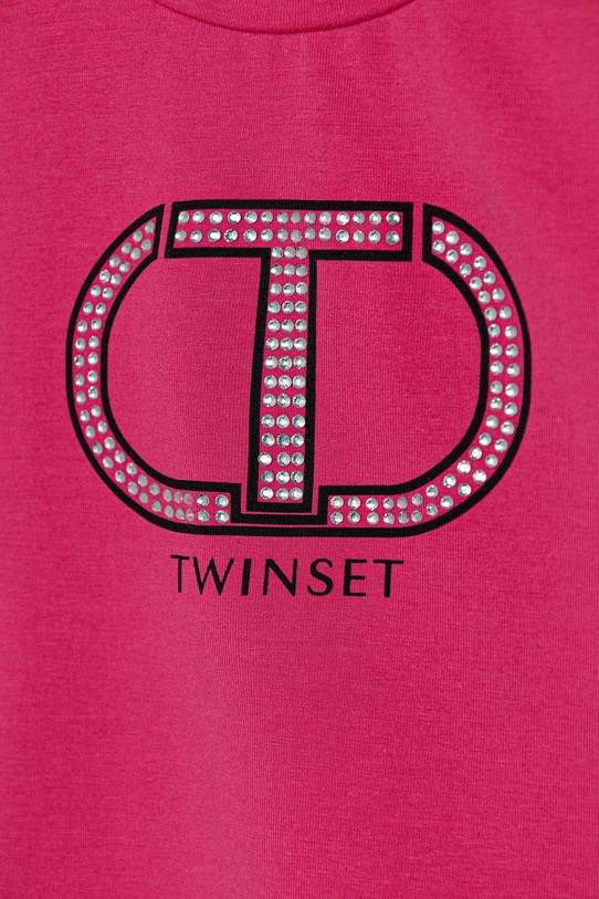 Fete Twinset longsleeve copii 252GB2260 roz