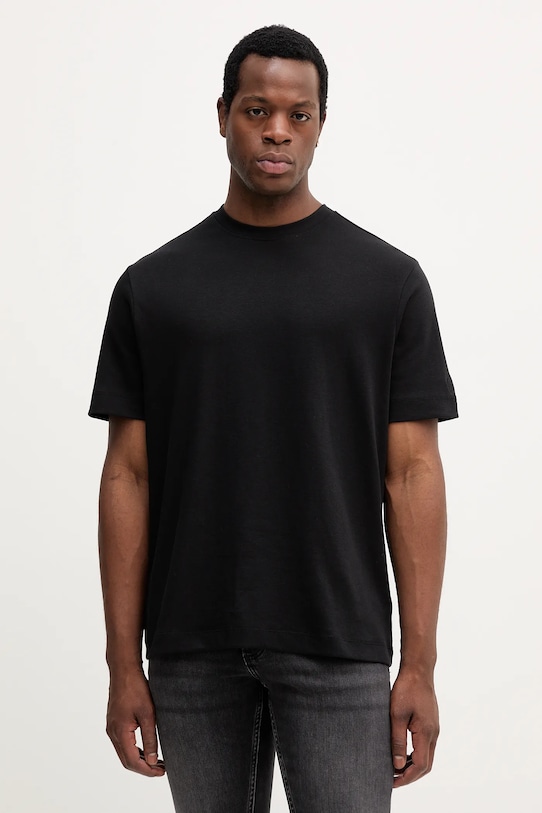 Mos Mosh t-shirt bawełniany DARREN bawełna czarny 508280