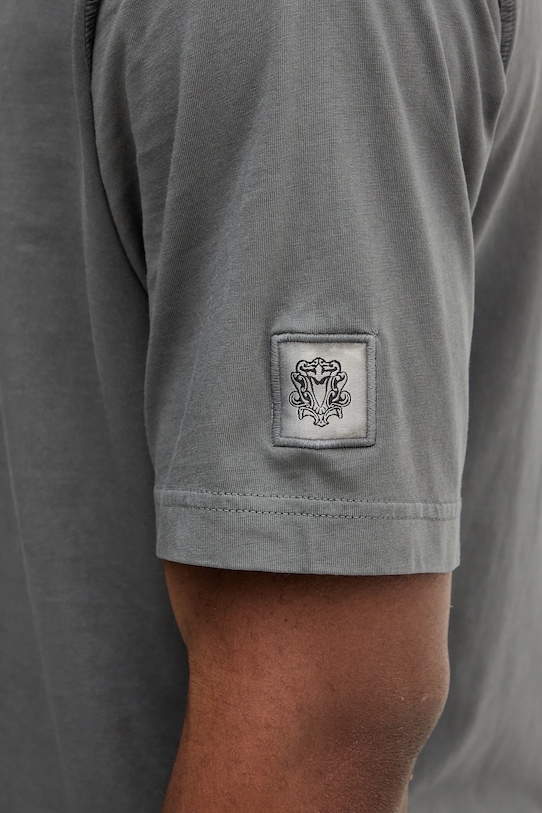 Mos Mosh t-shirt bawełniany 507190 szary