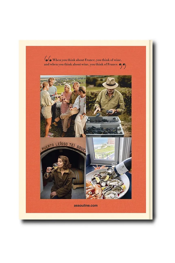 Lifestyle Assouline książka Wine & Travel France by Enrico Bernardo, English 9781649803849 pomarańczowy