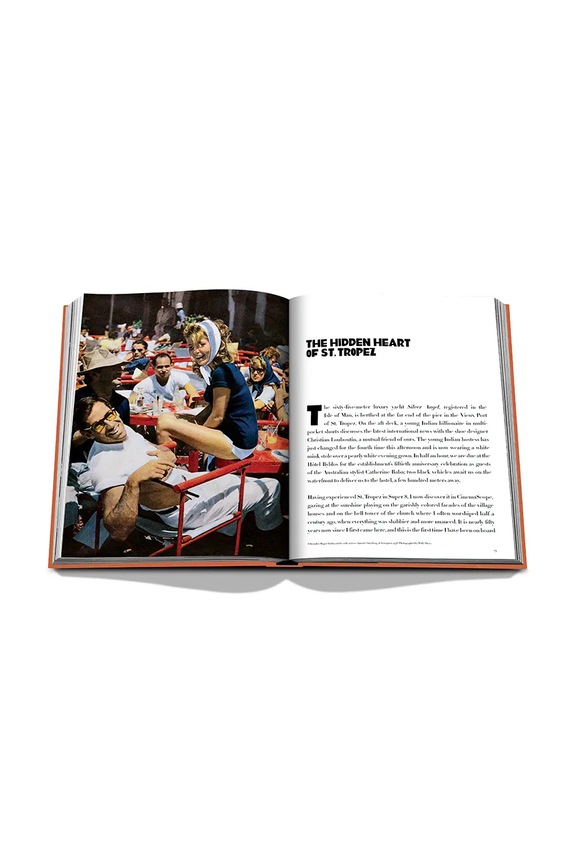 Assouline könyv St. Tropez Soleil by Simon Liberati, English kék 9781614289456