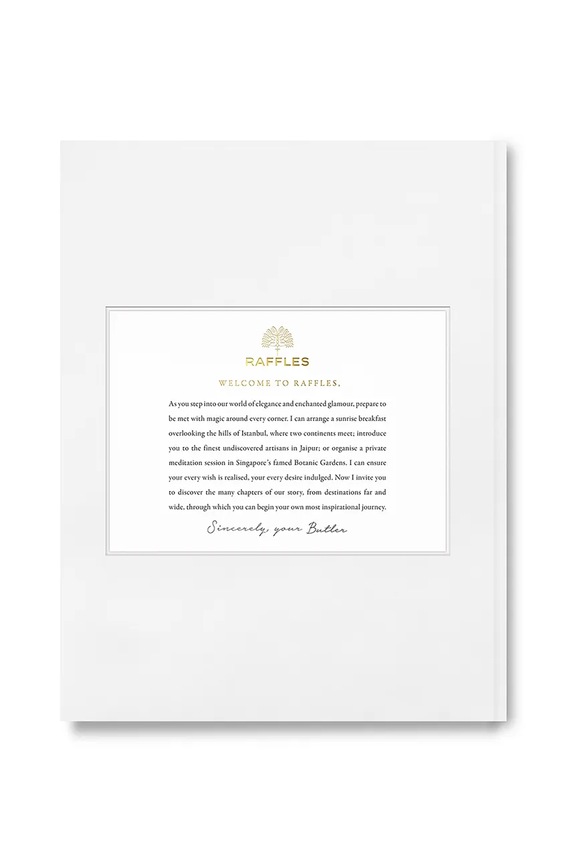 Accessories Assouline book Raffles by Mark Ellwood 9781649804112 white