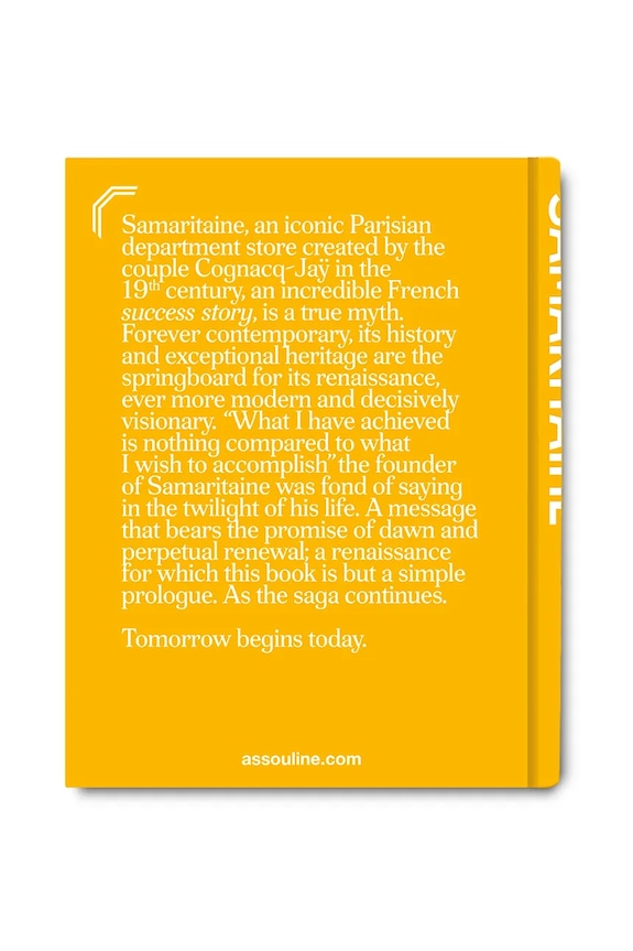 Accessories Assouline book Samaritaine: Paris Pont-Neuf by Harold Cobert, English 9781649800206 multicolor