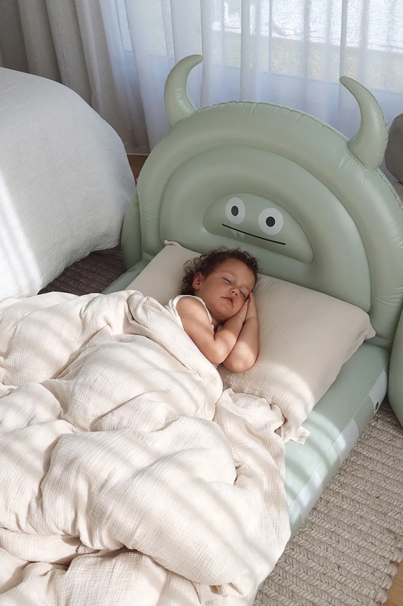 SunnyLife felfújható gyerek matrac Bed Monster Sage S51KSBMS