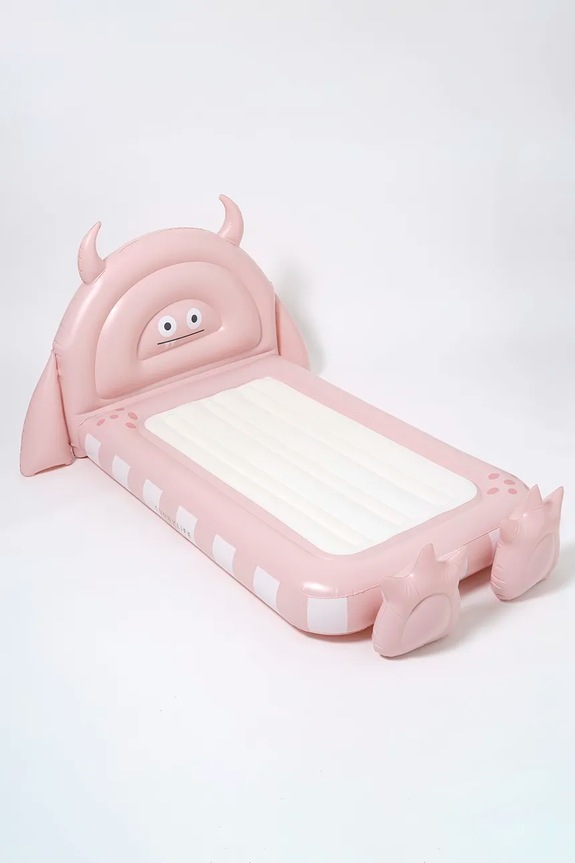 Napihljiv otroški ležalnik SunnyLife Bed Monster Pink roza S51KSBDP