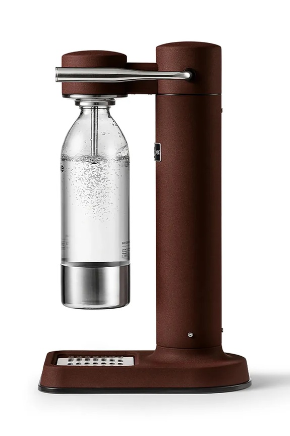 Saturator za vodu Aarke Carbonator 3, 41,5 cm bordo A1239