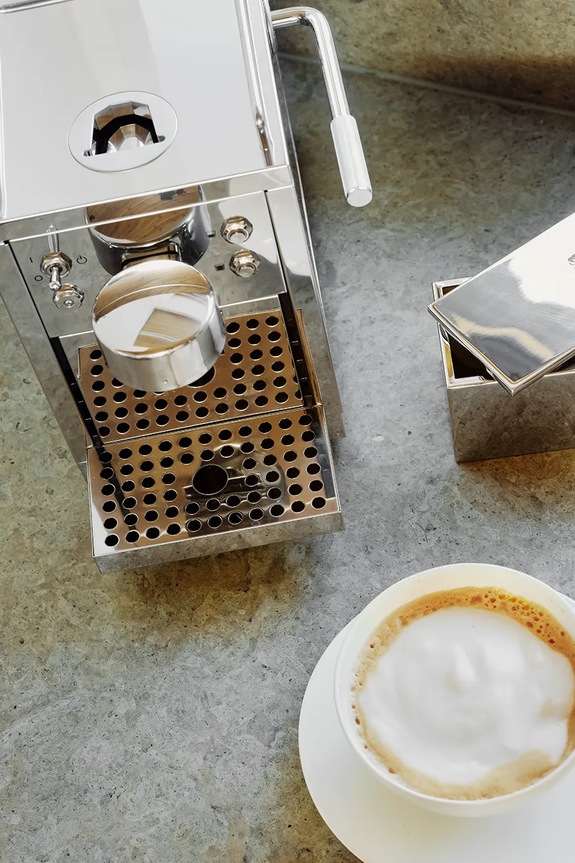 Sjostrand Espressor aparat de cafea din oţel inoxidabil 25,8 x 19,2 x 33,7 cm M1.ST.EU.A