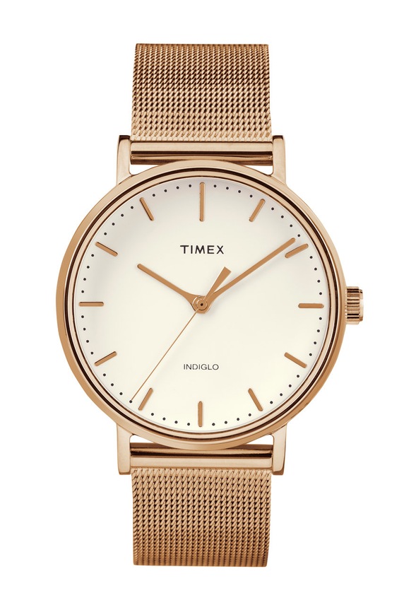 Timex zegarek TW2R26400 Fairfield złoty TW2R26400