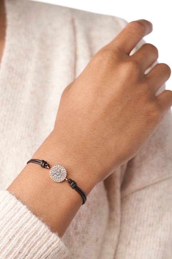 Akcesoria Fossil - Bransoletka JF00118791 JF00118791 brązowy