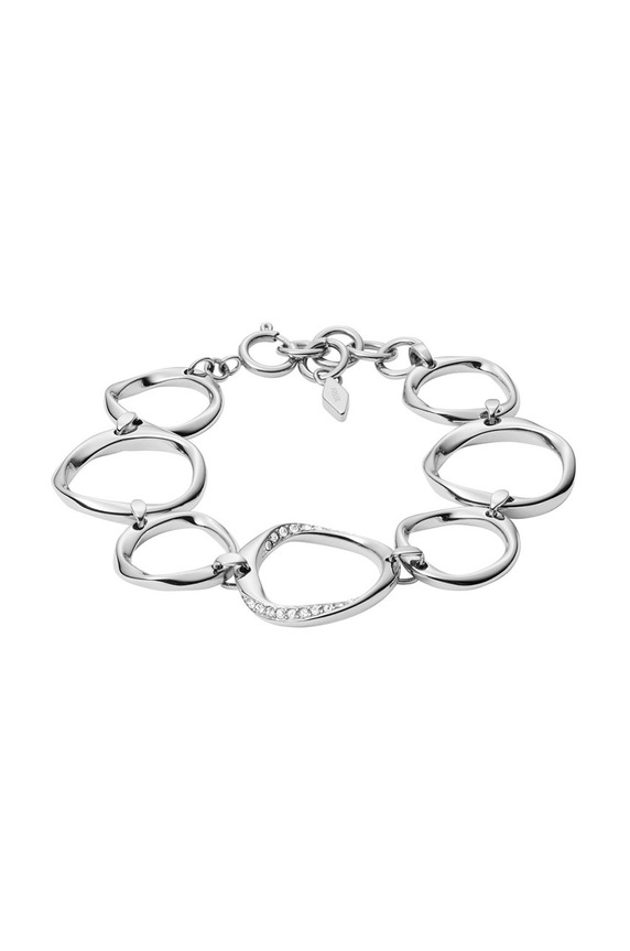 Fossil - Bransoletka JF01145040 srebrny JF01145040