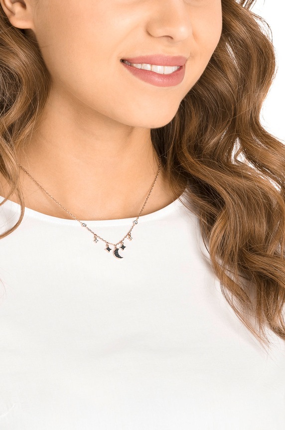 Akcesoria Swarovski - Naszyjnik Moon 5429737 5429737 złoty