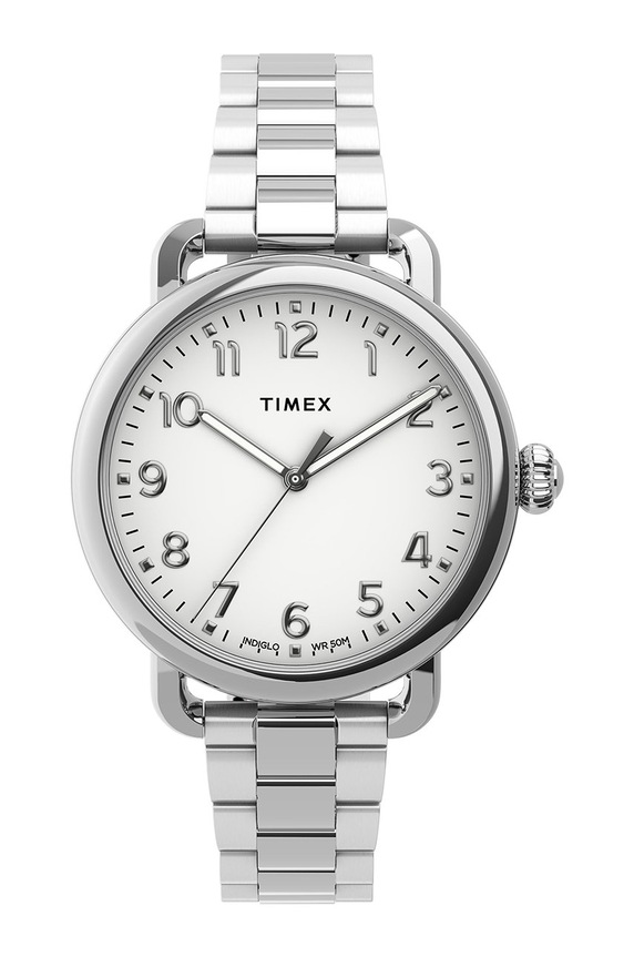 Timex zegarek TW2U13700 Standard srebrny TW2U13700