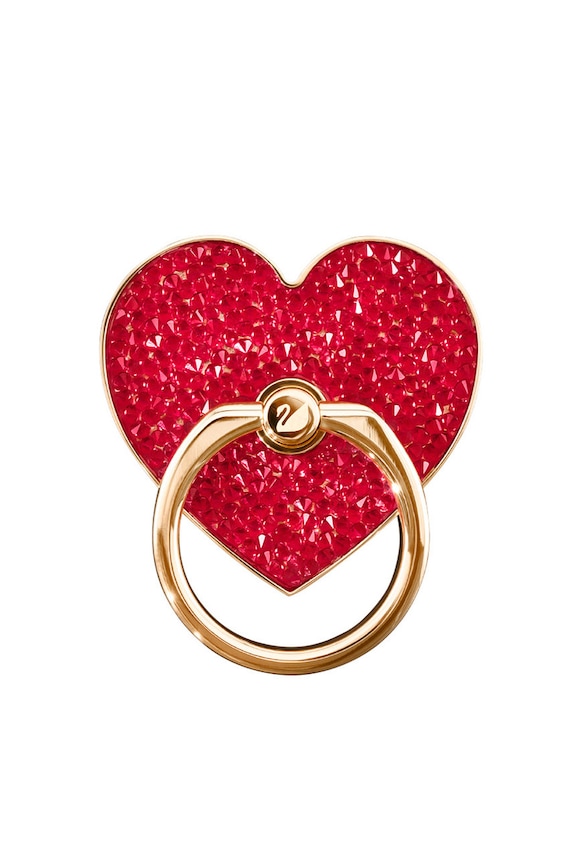 Swarovski - Uchwyt samoprzylepny do telefonu GLAM ROCK 5457473 czerwony 5457473