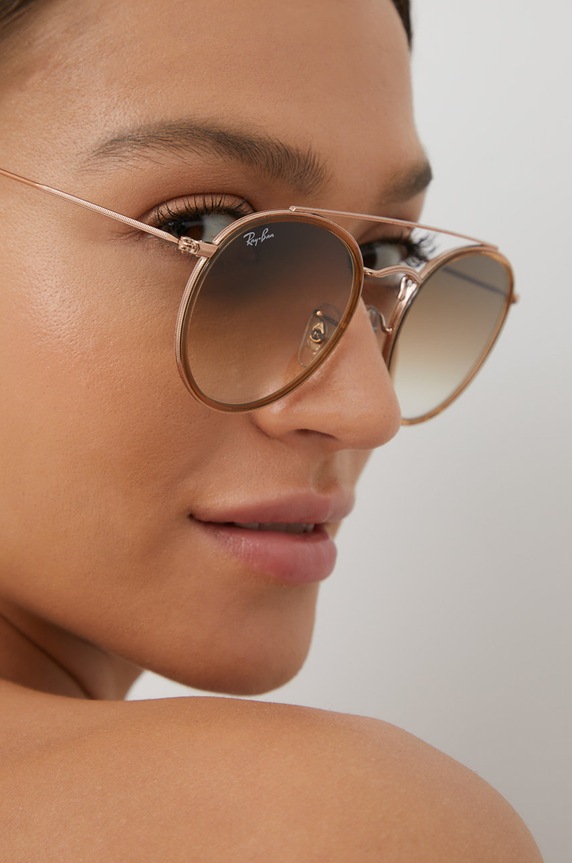 Slnečné okuliare Ray-Ban 0RB3647N hnedá
