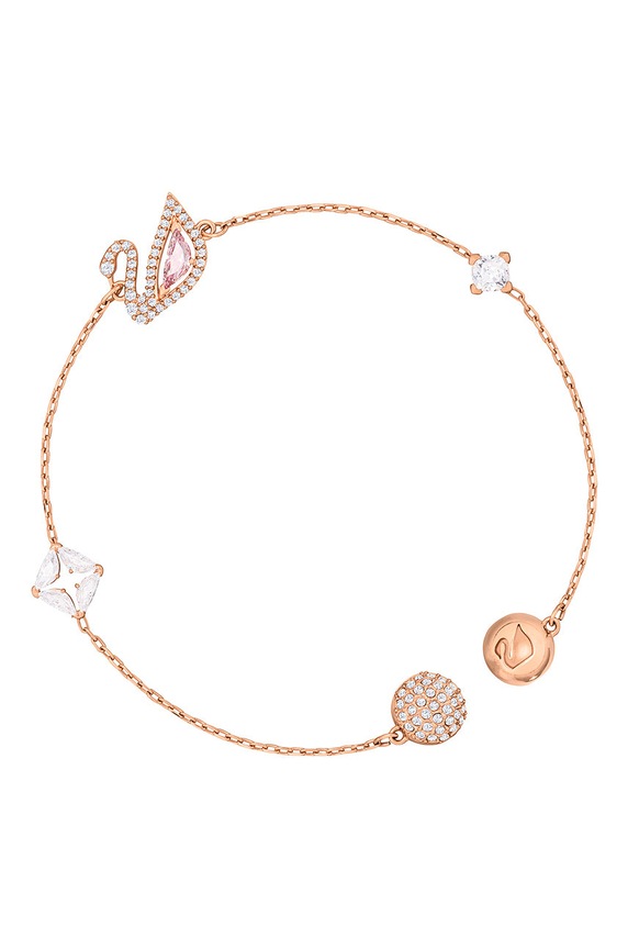 Swarovski - Bransoletka DAZZLING SWAN 5485877 5485877 złoty AA00