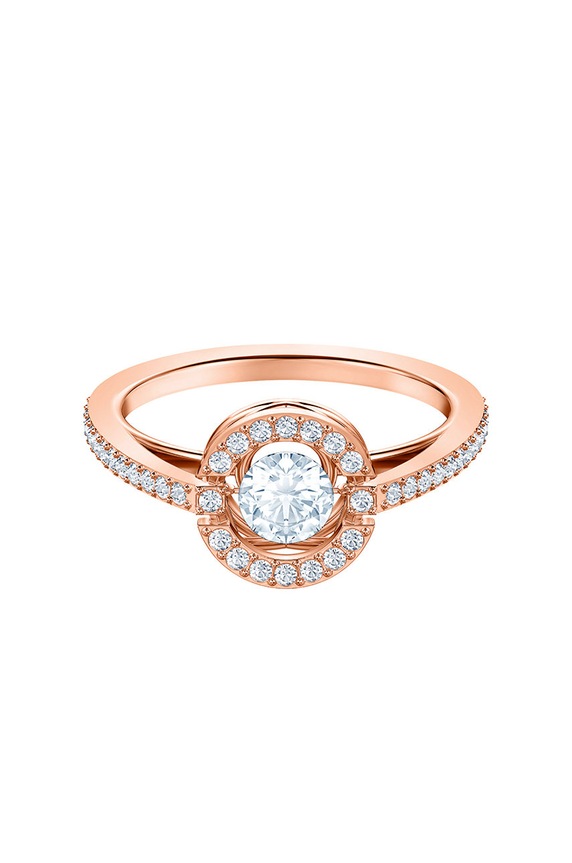 Swarovski - Pierścionek SPARKLING DC 5482703 złoty 5482703