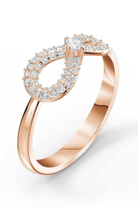 Swarovski - Pierścionek SWA INFINITY 5535400 5535400 złoty AA00