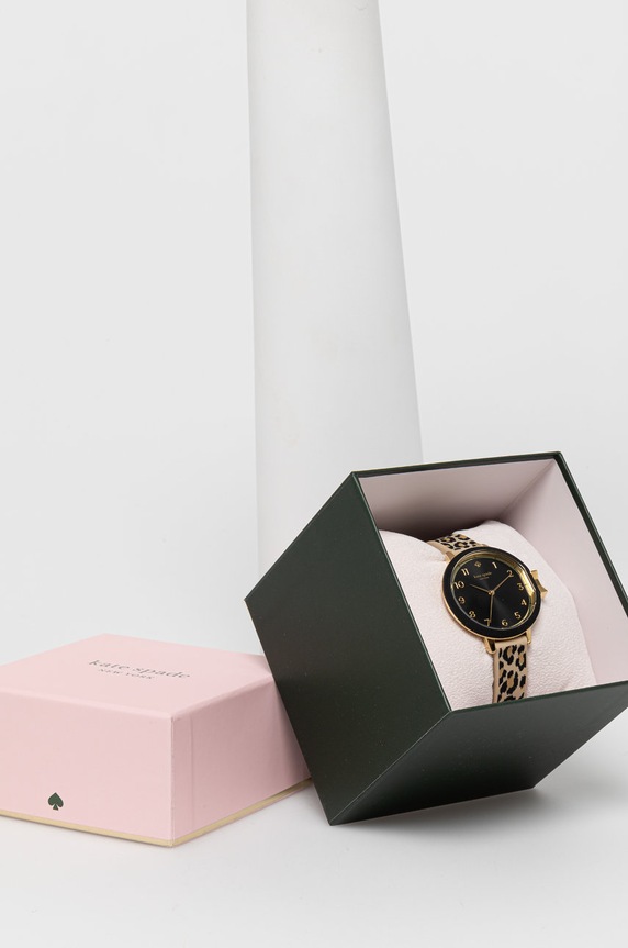 Ρολόι Kate Spade καφέ KSW1485