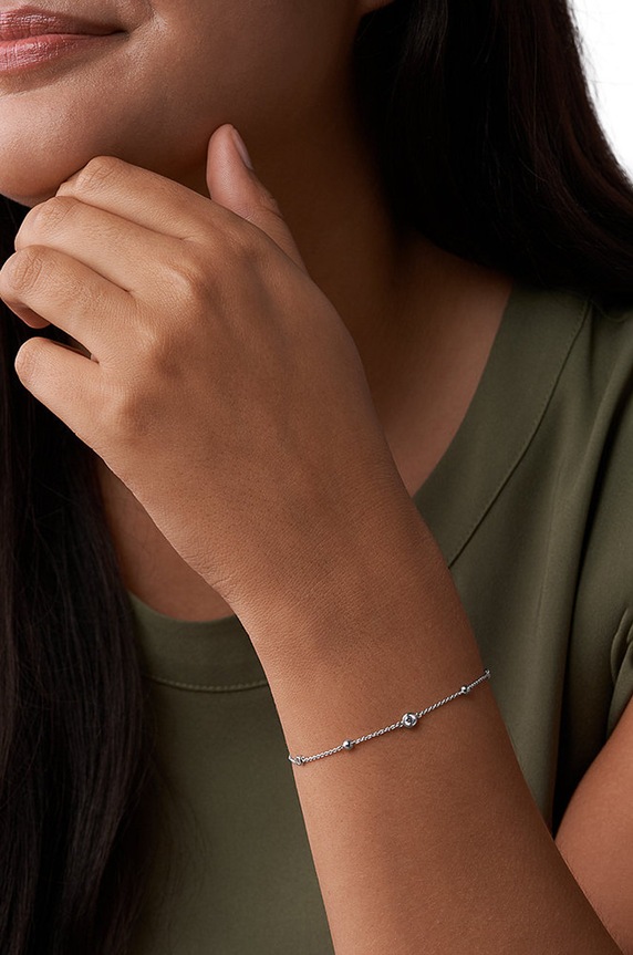 Dodaci Fossil - Narukvica JFS00452040 srebrna