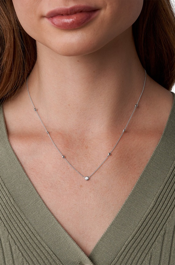 Accessori Fossil collana JFS00453040 argento