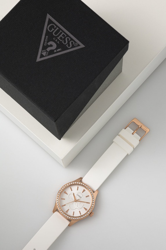 Guess Zegarek GW0359L2 biały AA00