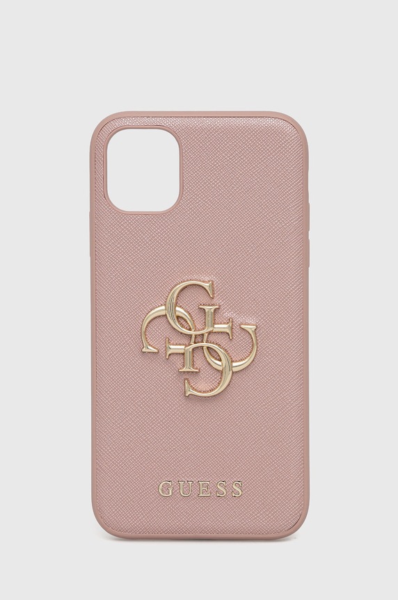 Guess Etui na telefon iPhone 11 Pro na telefon różowy GUHCN61SA4GGPI