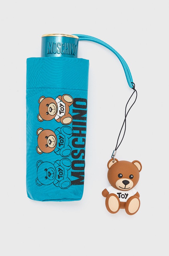 Akcesoria Moschino parasol 8061.peacock turkusowy