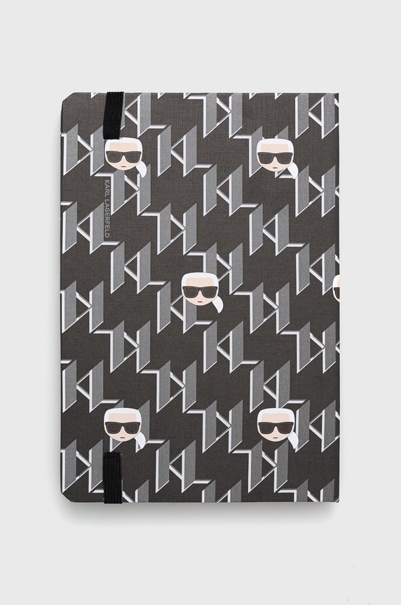 Karl Lagerfeld notes i długopis czarny 225W3920