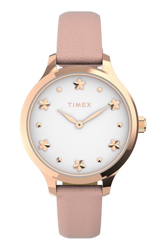 Timex zegarek TW2V23700 Peyton with Floral Markers złoty TW2V23700