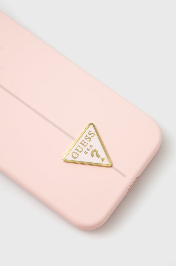 Guess etui na telefon iPhone 13 mini 5,4 GUHCP13SSLTGP różowy AA00