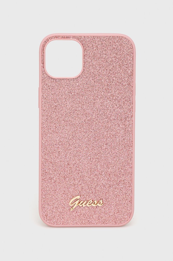 Guess etui na telefon iPhone 14 Plus 6,7" na telefon różowy GUHCP14MHGGSHP