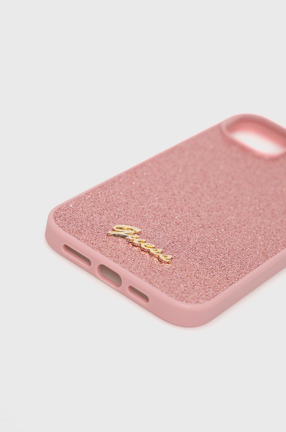 Guess etui na telefon iPhone 14 Plus 6,7" GUHCP14MHGGSHP różowy AA00